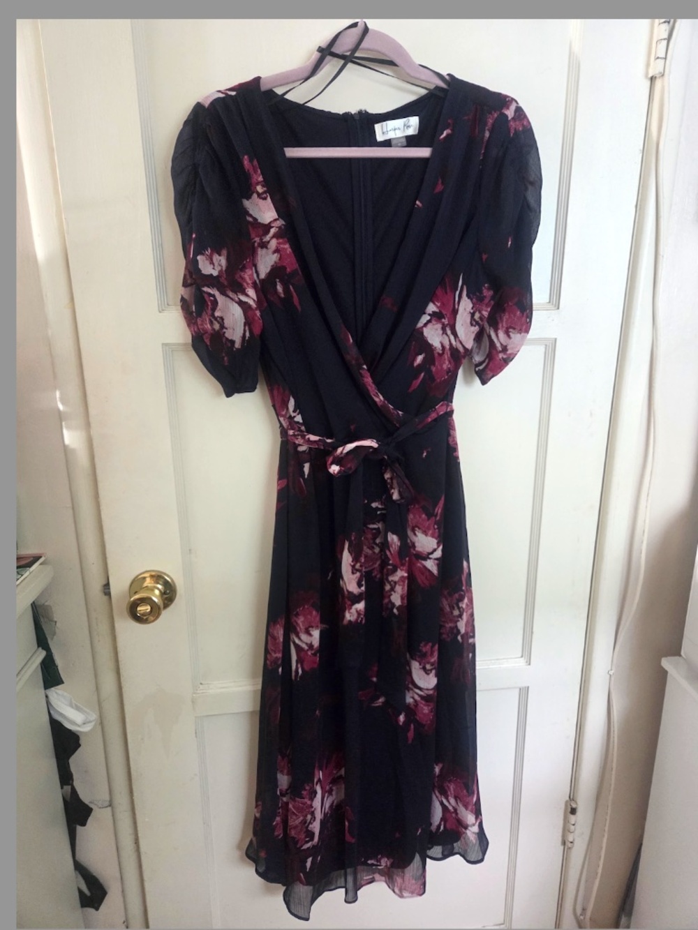 Harper Rose Women's Navy Floral Midi Dress Size 12